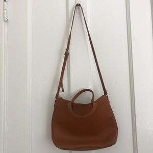 Faux leather crossbody purse